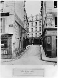 Rue Maitre Albert (desde la plaza Maubert) París, 1858-78